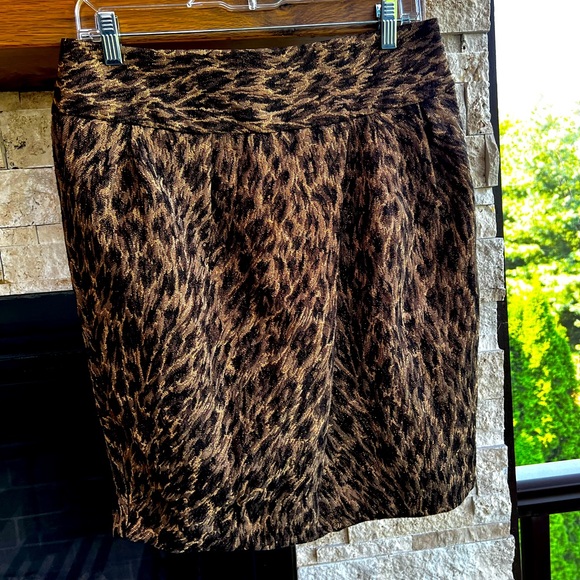 Adrienne Vittadini Dresses & Skirts - Metallic Animal Print Adrienne Vittadini Skirt
